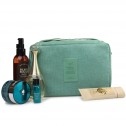 Toiletry Cosmetic Makeup Bag Travel Hanging Organizer Kit Multifunction Portable Tote for Women Ladies Men Green    