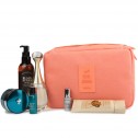 Toiletry Cosmetic Makeup Bag Travel Hanging Organizer Kit Multifunction Portable Tote for Women Ladies Pink    