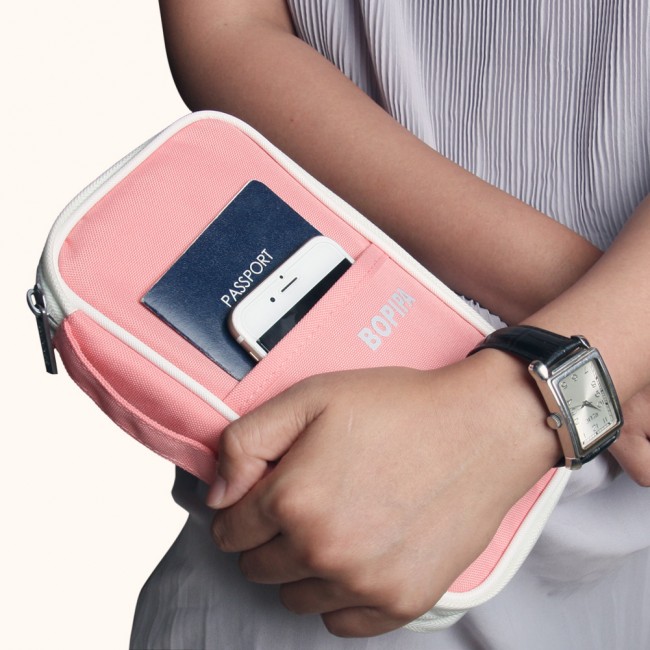 Passport Wallet, Travel wallet Portable Multiple Family Passport Holder Clutch